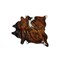 Homeroots 0.25 x 6 x 7 in. Kobe Exotic Cowhide Rug Classic Brindle 293176 - alternate 2